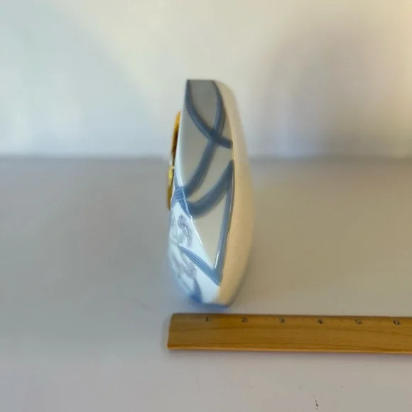 Lladró Porcelain Floral Mantel Decor Clock 1998 - Picture 9 of 11